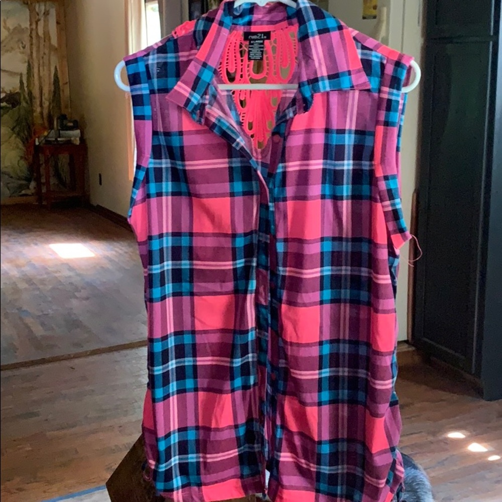 Summer button blouse